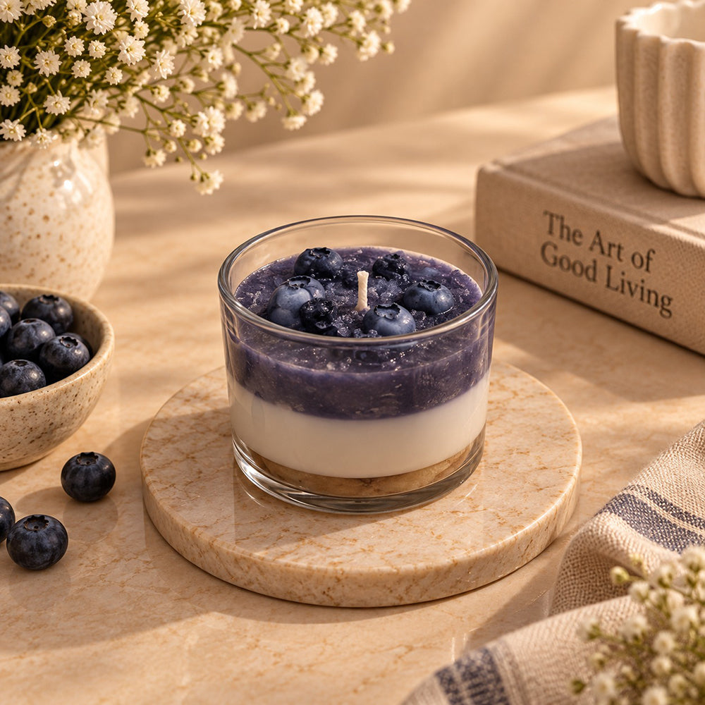 Blueberry Velvet Hand-Poured Scented Candle