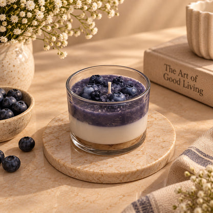 Blueberry Velvet Hand-Poured Scented Candle