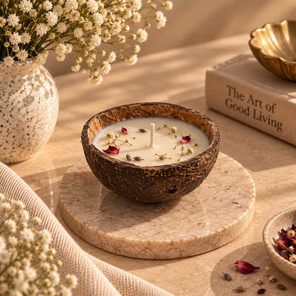 Coconut Bloom Hand-Poured Candle