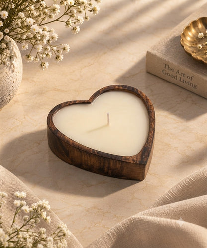 Heart-Shaped Decorative Candle