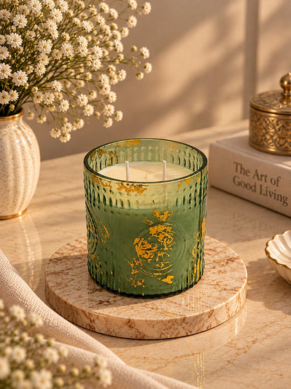 Emerald Green Festive Scented Candle