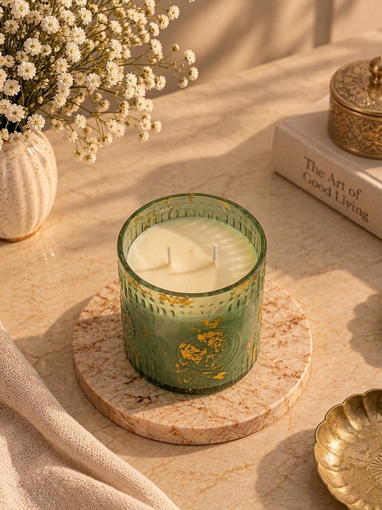 Emerald Green Festive Scented Candle
