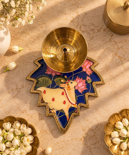 Enamel Pichwai Theme diya