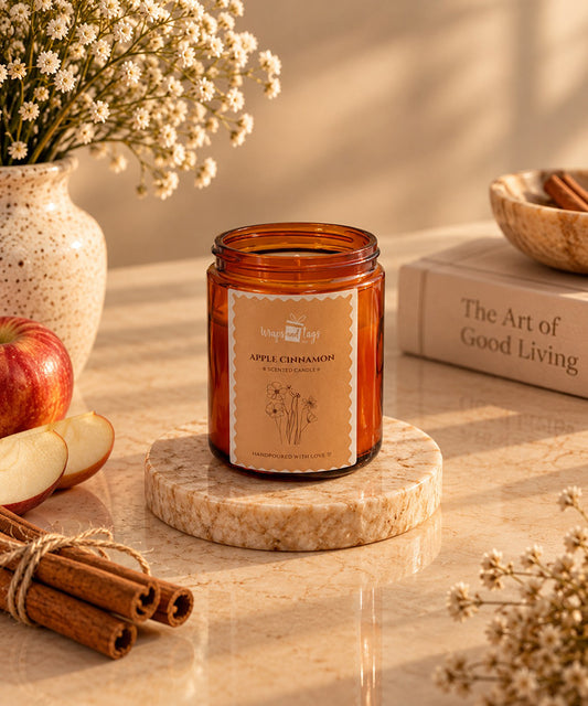 Amber Glass Scented Candle