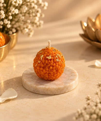 Motichoor Laddoo Decorative Candle