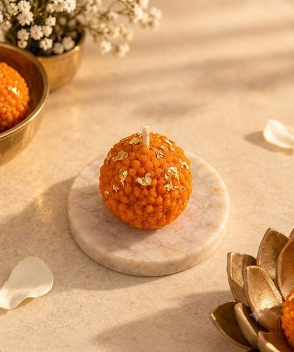 Motichoor Laddoo Decorative Candle