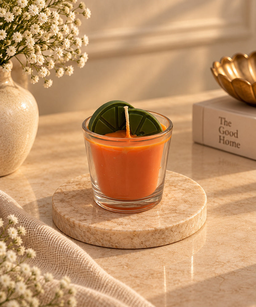 Lemon Design Decorative Candle
