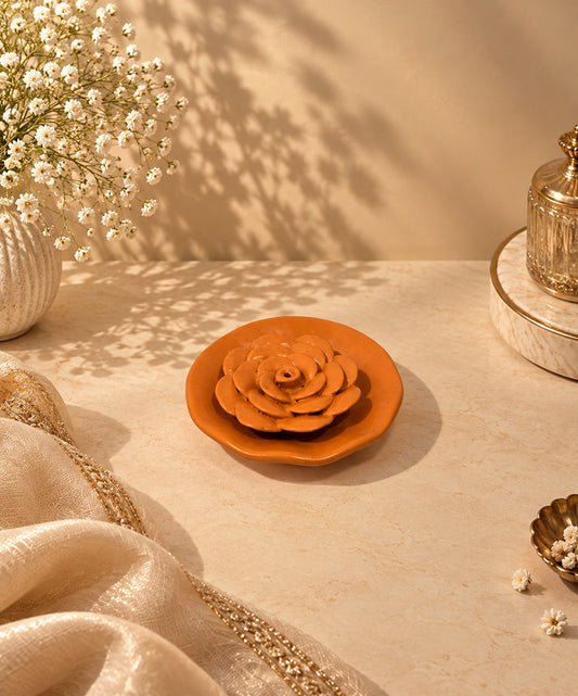 Ceramic Lotus Incense Holder