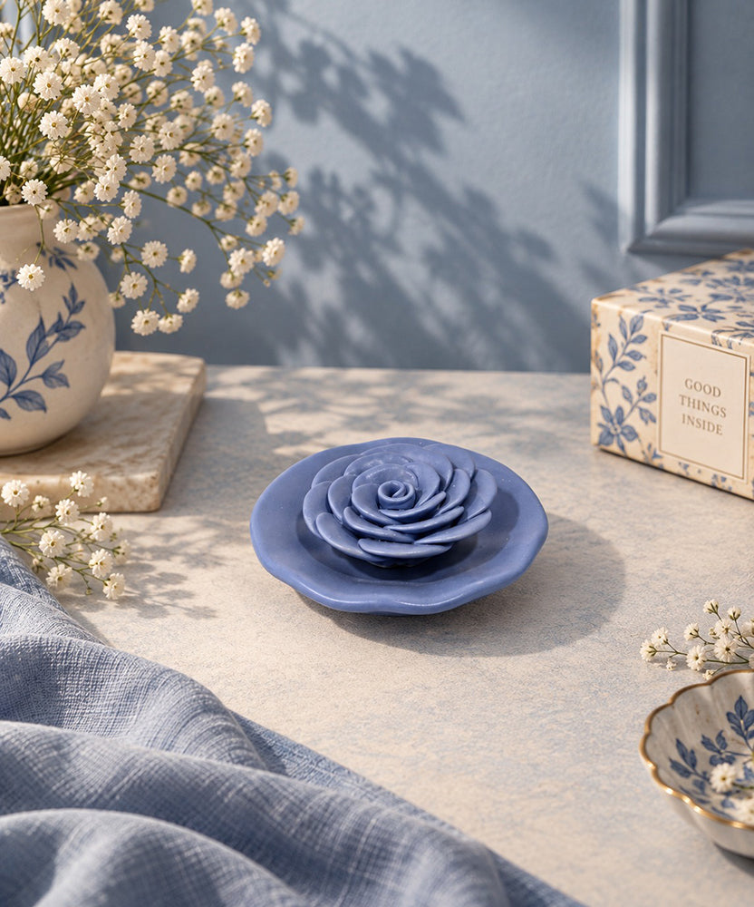Ceramic Lotus Incense Holder