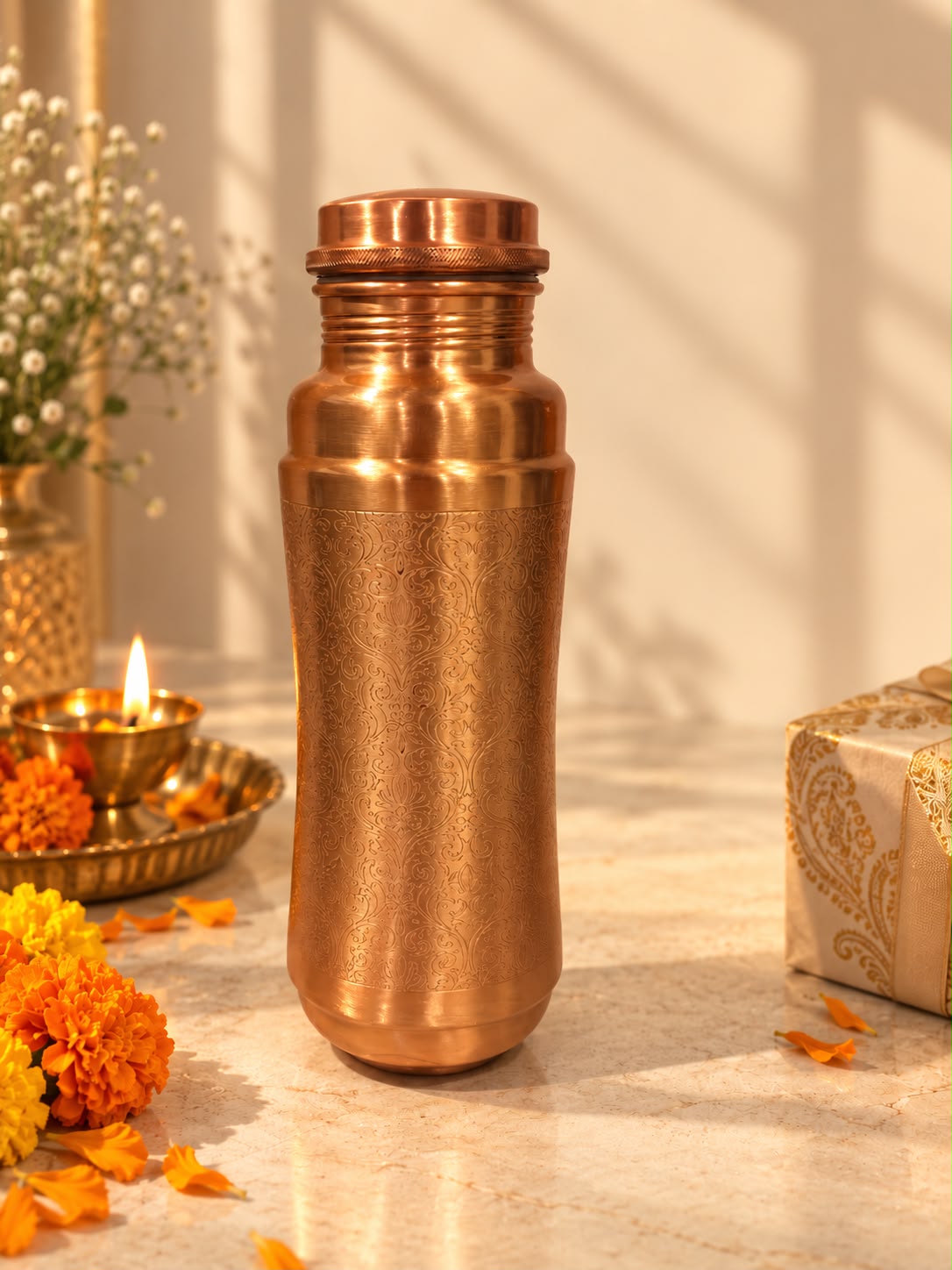 Classic Copper Water Bottle