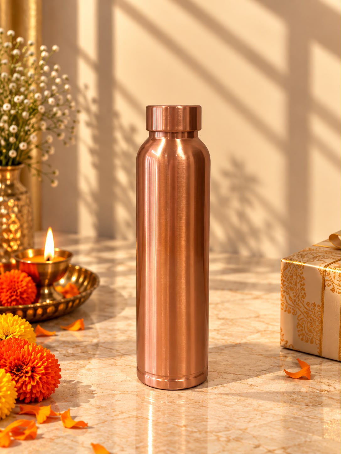 Classic Copper Water Bottle