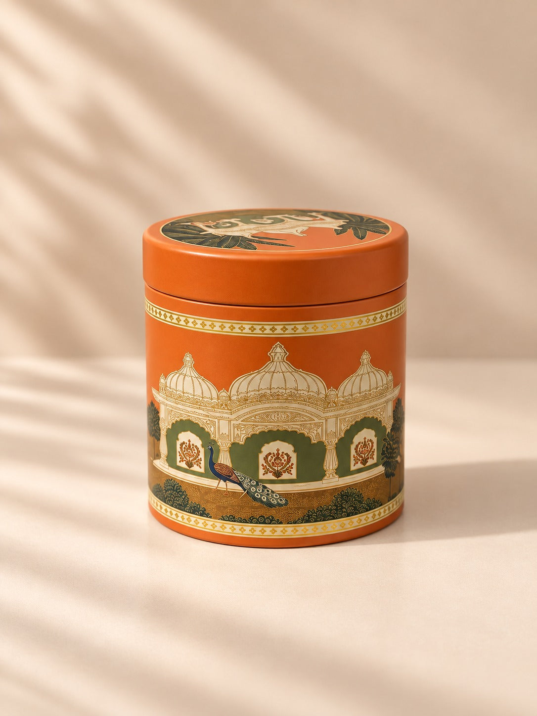 Orange Decorative Gift Tin