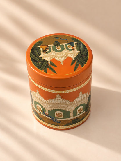 Orange Decorative Gift Tin