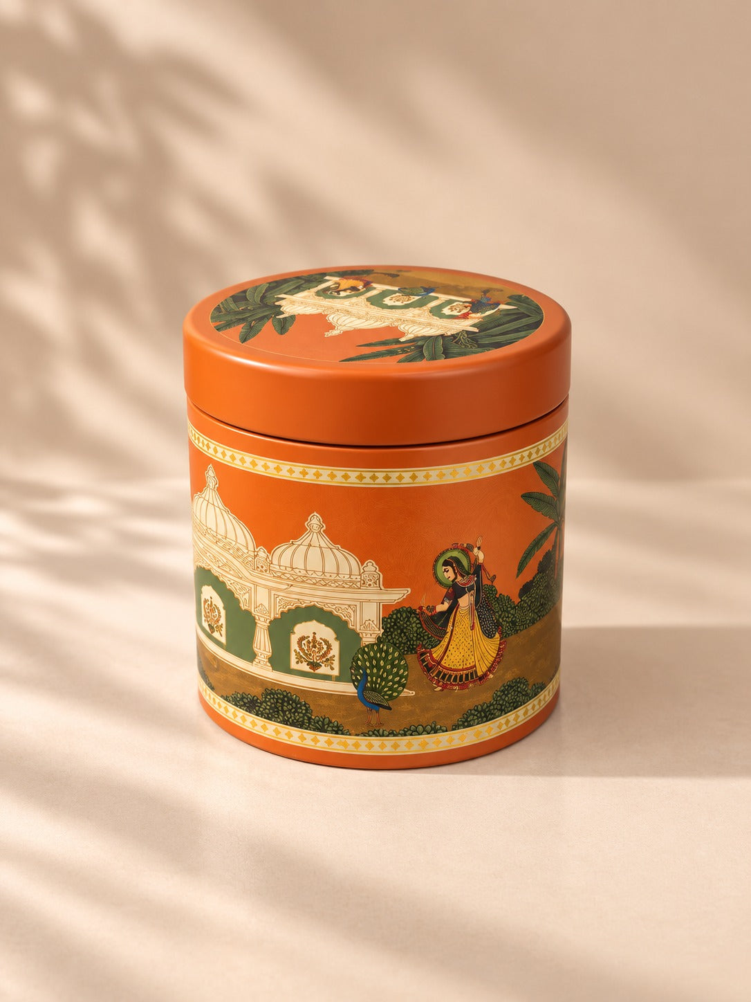 Orange Decorative Gift Tin