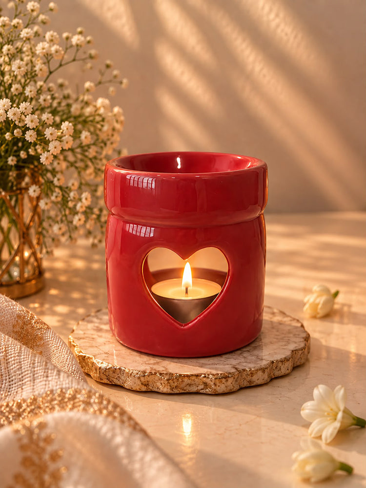 Ceramic Heart Shaped Aroma Diffuser