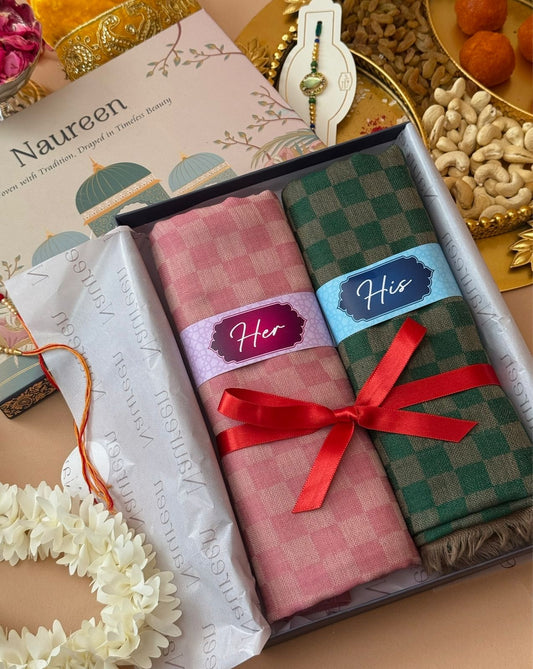 Shawl set for his & her
