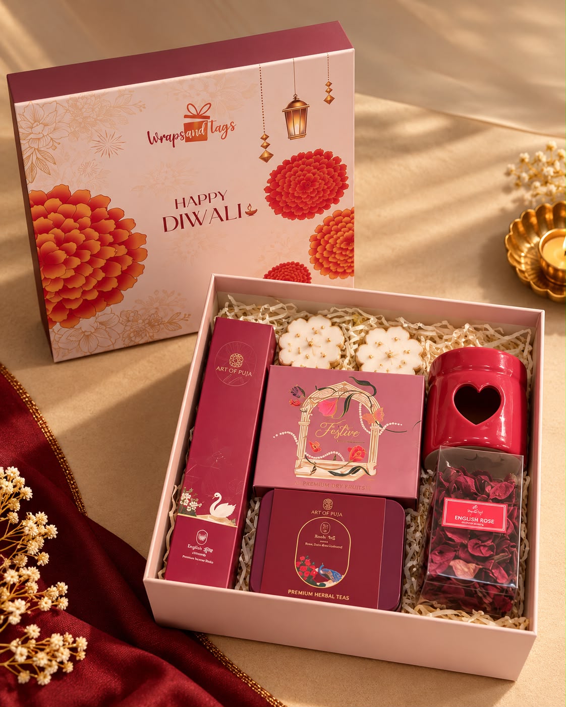 Marigold Glow Luxury Hamper