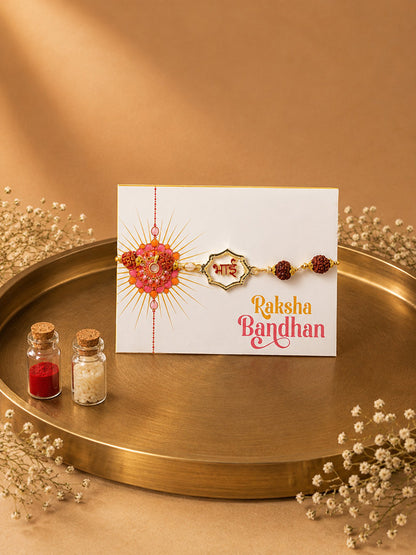 Rudraksh Rakhi for Bhai