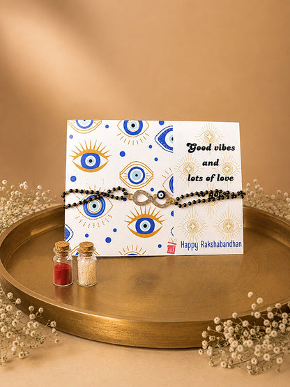 Nazar Infinity Mangalsutra Style Bracelet for Bhabhi