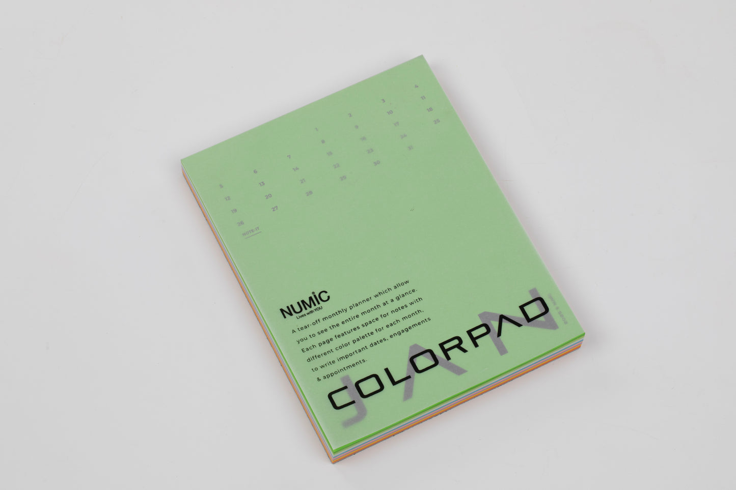 Color Notepad Calendar 2025