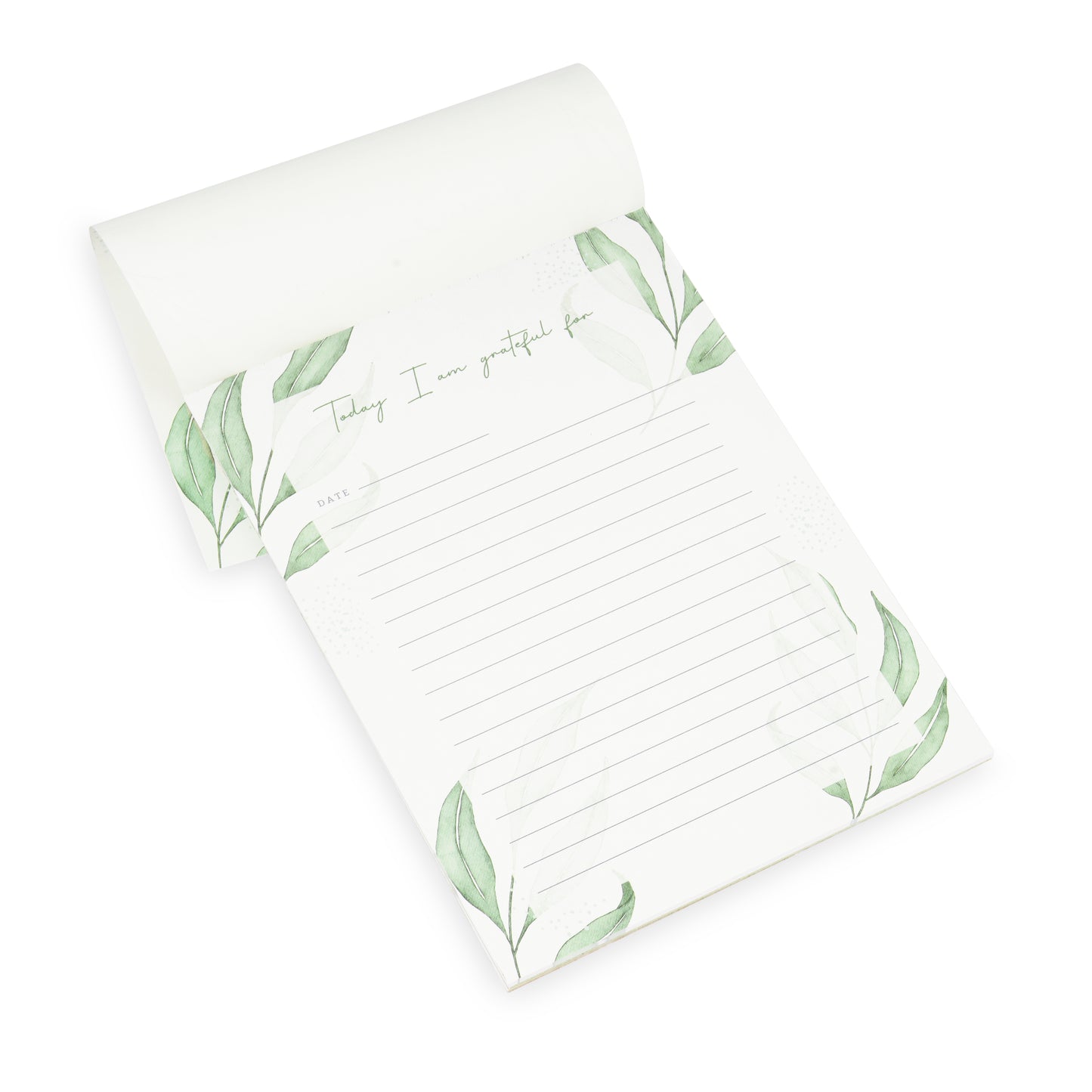Green Gratitude Notepad Planners