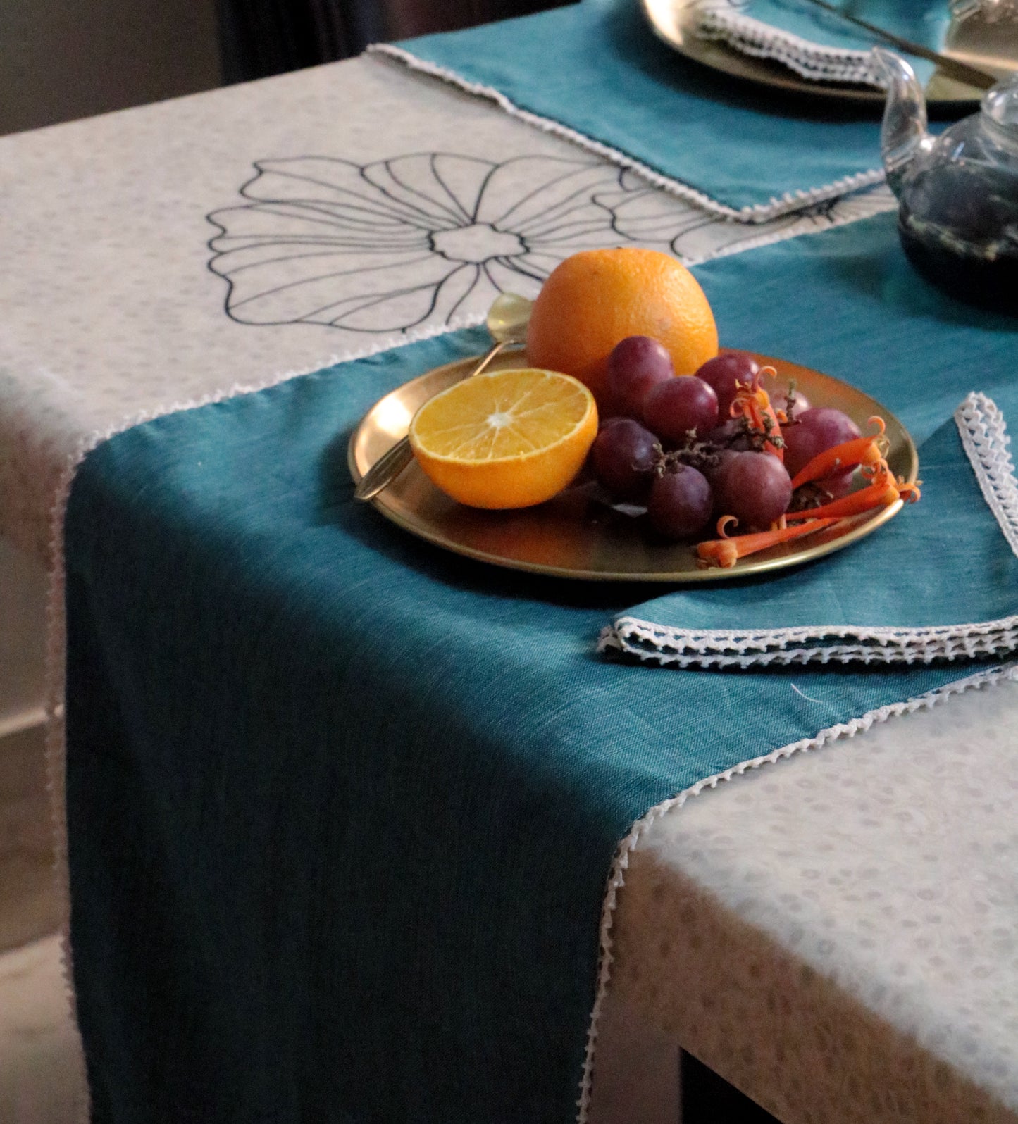 French Flax Table Linen Set : Wedding Favors | House Warming | Soiree | Home (set of 6)