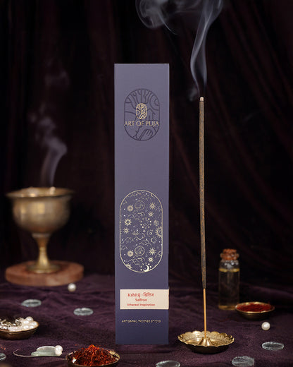 Saffron Artisanal Incense Sticks | Kshitij क्षितिज