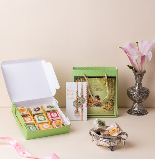 Mithai Mint Rakhi Set