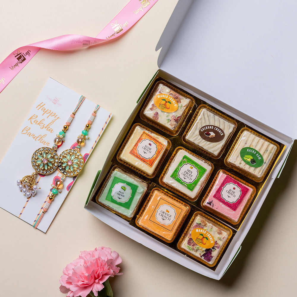 Mithai Mint Rakhi Set