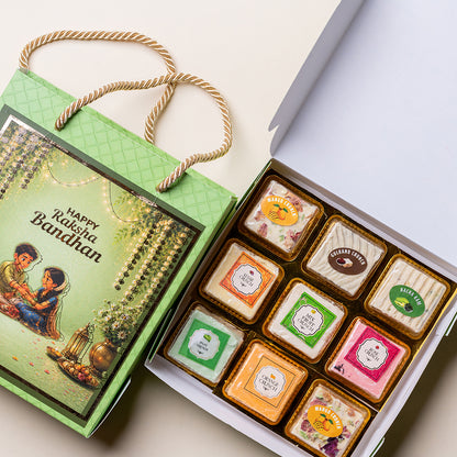 Mithai Mint Rakhi Set