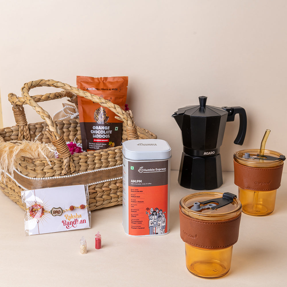 Bro's Brew Rakhi Basket